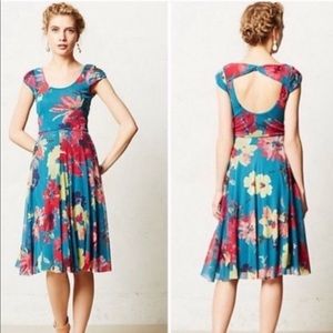 SALE ANTHRO WESTON WEAR Quinby Floral Midi Dress M